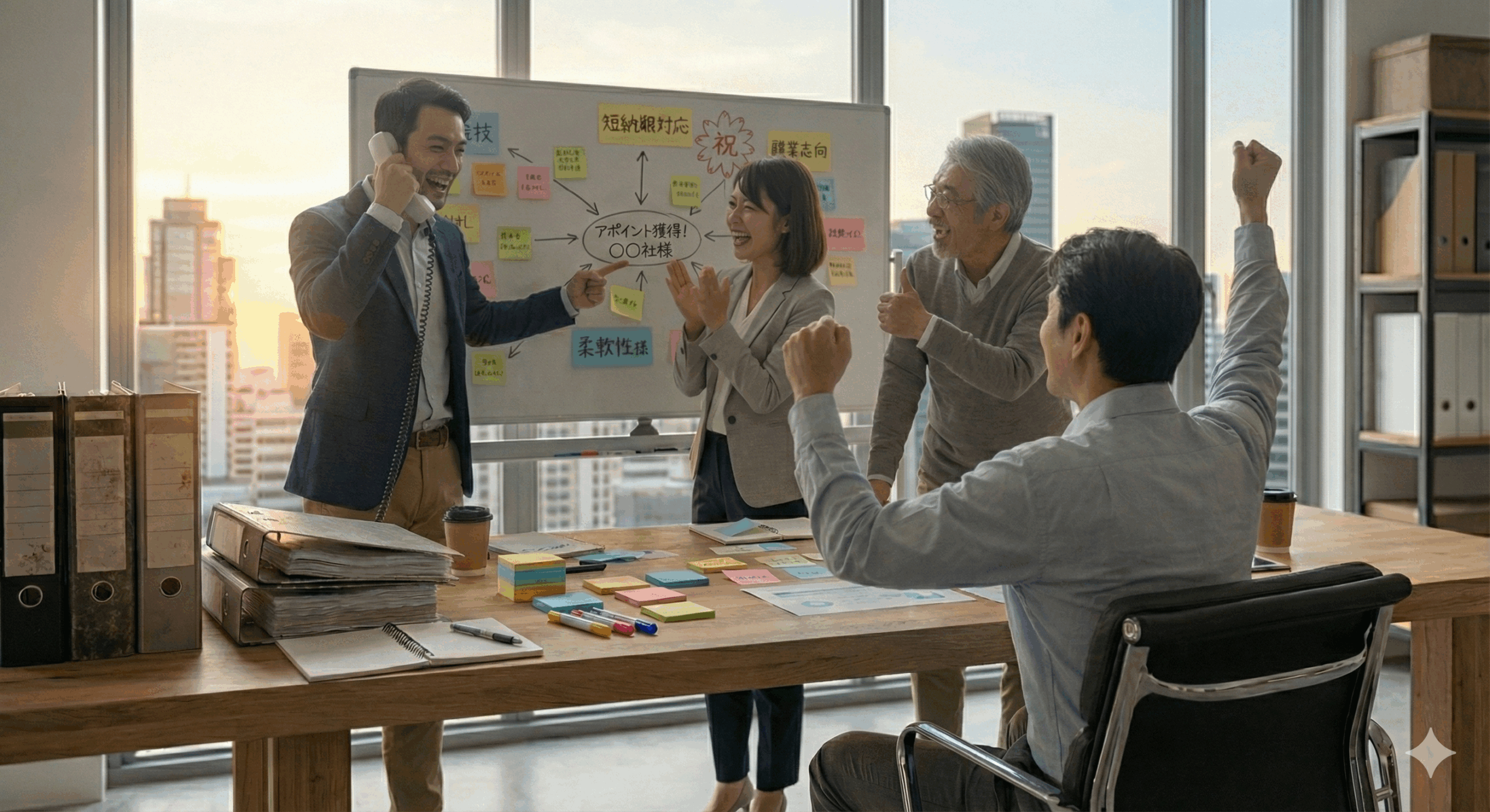 新規開拓　成功